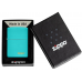 ISQUEIRO ZIPPO FLAT TURQUOISE LOGO